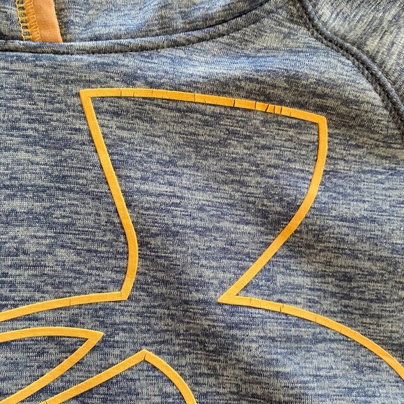 Under Armour Hoodie Blue Pull Over Hooded Sweatshirt with Pockets Size YMD Girls - Picture 10 of 15